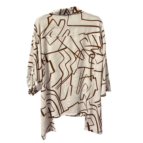 Joseph Ribkoff Abstract Print Button-Up Shirt Size M tunic - Picture 12 of 12